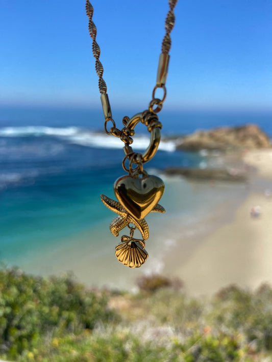Mermaid Treasures - 18k Gold Necklace